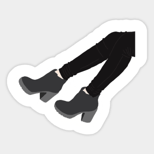 Boots Girl Sticker